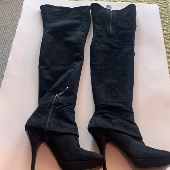 Guess by Marciano Shoes - Over the knees suede boots.